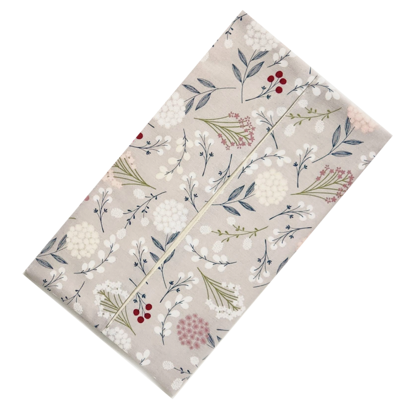 flat sewn pocket for facial tissues