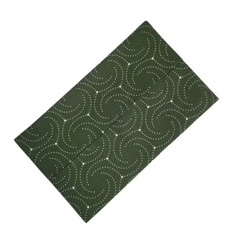 large flat textile pouch for facial tissues